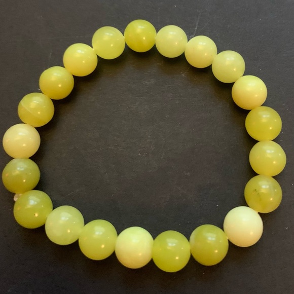 Lemon stone stretch bracelet - Picture 2 of 4